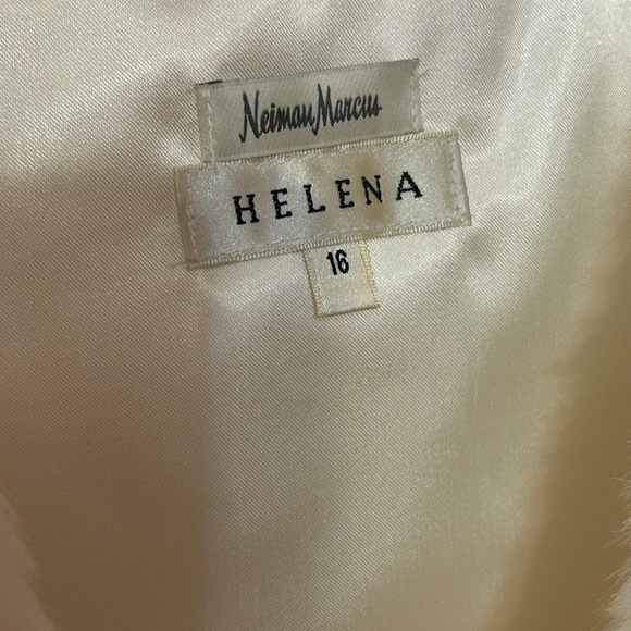 Helena white faux fur vest size 16 NWT - Picture 5 of 8